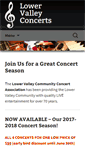 Mobile Screenshot of lowervalleyconcerts.org